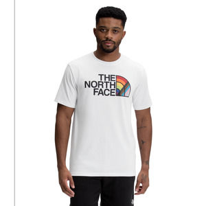 NWT The North Face Size XL Men’s Pride T-Shirt Short Sleeve White Rainbow
